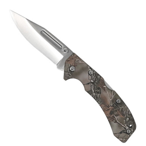 AccuSharp Lockback Folding Knife Clip Point, Camo - 713C