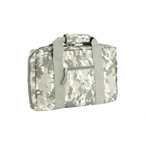 NCSTAR Discreet Pistol Case w/ Two Padded Handgun Compartments, Digital Camo Nylon - CPD2903