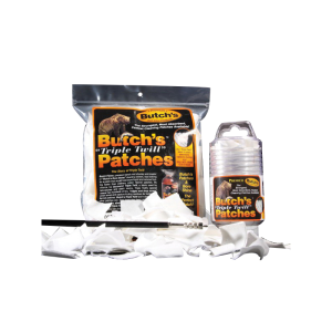 Lyman Butchs Triple Twill Cleaning Patches, .35 to .45/10mm to .45, 500/bag - 2906