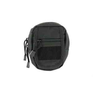 NCSTAR Small Utility Pouch w/ MOLLE Straps & Zippered Compartment, Black Nylon - CVSUP2934B
