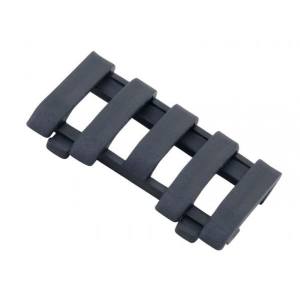 ERGO Low Pro 5 Slot Wire Loom Rail Covers - Black 4380-BK