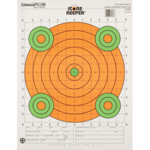 Champion 100 YD SIGHT IN  LG ORANGE (12/PK) 45796