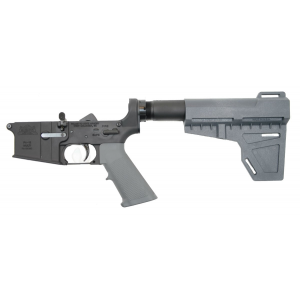 PSA Ar-15 Complete Classic Shockwave Pistol Lower, Gray - No Magazine