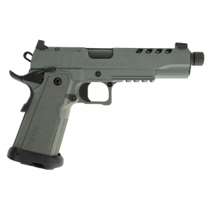TISAS 1911 Night Stalker Ds Or 9mm 5" 17rd Pistol, Platinum Grey Cerakote - 12500006