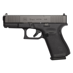 Glock 19 Gen 5 MOS FS 10 Round 9mm Pistol, Black - PA195S201MOS