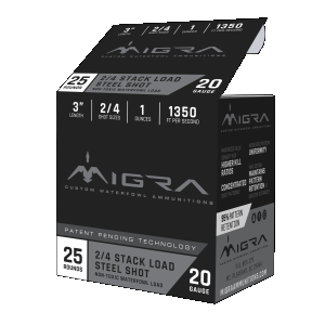 MIGRA Staxd Load 20 Gauge 3" 1oz. 2-4 Shot Ammo - M-20s2-4
