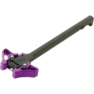 Timber Creek Outdoors Enforcer Mini Small Ambidextrous Charging Handle, Hardcoat Anodized Purple - EM Ambi CH PPA