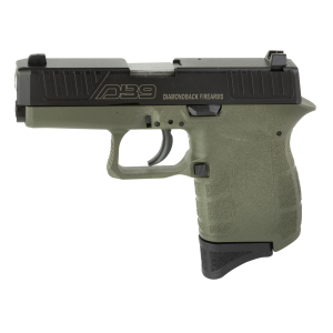 DIAMONDBACK Db9 9mm Pistol, 3" Barrel, Fixed Sights, Od Green, Black - Db0200p101