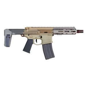 Q LLC Honey Badger .300 Blackout Semi-Automatic AR Pistol, FDE - HB-300BLK-7-PISTOL