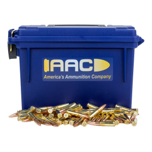  300 Blackout 125 Grain FMJ 250rds With AAC Blue 30 Cal Can Ammo