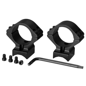 Browning T-Bolt 1 inch Standard Aluminum Alloy 2-Piece Integrated Scope Ring, Matte Black - 12338