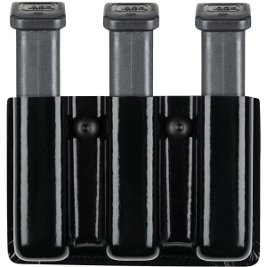 Safariland 775 Slimline Open Triple Magazine Pouch for Beretta Cougar 8045F, Glock 17/19/22/35 Pistols, STX Tactical Black - 775-83-13