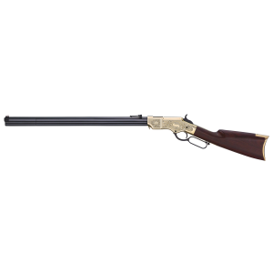 HENRY Original Deluxe .44-40 Winchester Lever Action Rifle, 24.5" Barrel, Brass - H011d25 619835100023 516551629746