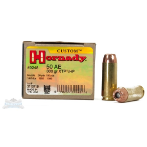 HORNADY .50 Ae 300gr Xtp Custom Pistol Ammunition 20rds - 9245