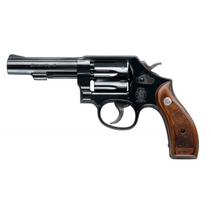 SMITH & Wesson Model 10 .38 Special +p 4" Revolver, Wood Grip - 150786