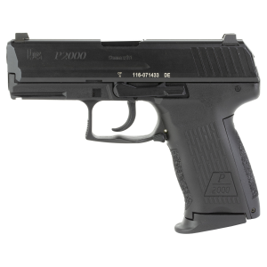HK P2000 9mm Pistol, 3.66" Barrel, Night Sights, Black - 81000040