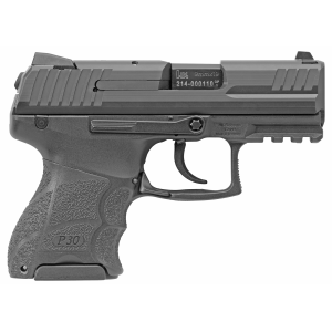 HK P30 SubKompact 9mm Pistol, 3.27" Barrel, Night Sights, Black - 81000085