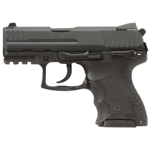 HK P30 SubKompact 9mm Pistol, 3.27" Barrel, Night Sights, Black - 81000089