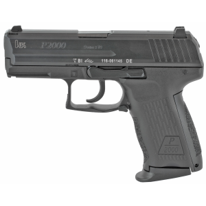 HK P2000 9mm Pistol, 3.66" Barrel, 3 Dot Sights, Black - 81000037