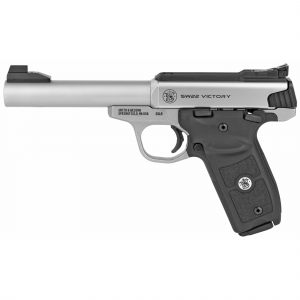 SMITH & Wesson Victory .22lr Pistol, 5.5" Barrel, Adjustable Sights, Silver - 11536