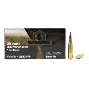  Sabre Blade Black Tip 308 Winchester 150 Grain 20rd Box Ammunition Ammo