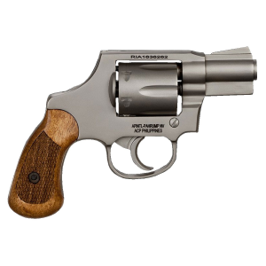ROCK Island M206 Spurless 38 Special Full Shroud 6 Round Revolver, Matte Nickel - 51289