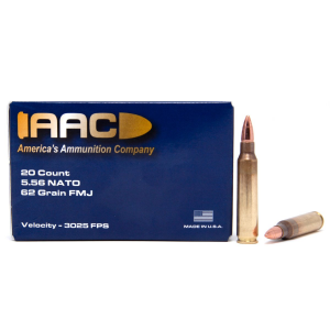  5.56 62 Grain FMJ 20rd Box Ammo