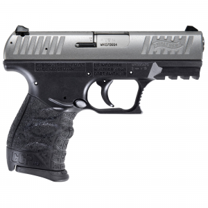 WALTHER Ccp M2 9mm Pistol, 3.54" Barrel, 3 Dot Sights, Black, Silver - 5083501