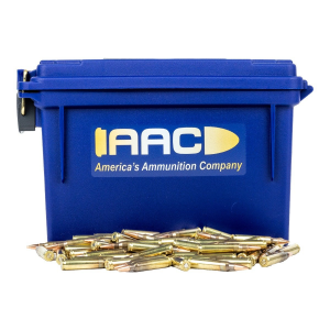  5.56 NATO 75 Grain BTHP Match 250rd With AAC Blue 30 Cal Can Ammo