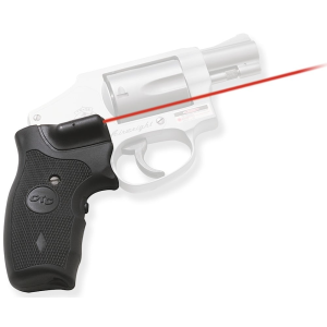 Crimson Trace Front Activation Replacement Laser Grip for S&W J-Frame Round Butt Handgun, Black - LG-305