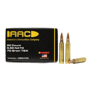  5.56 NATO 70 Grain Barnes TSX 20rd Box Ammunition Ammo