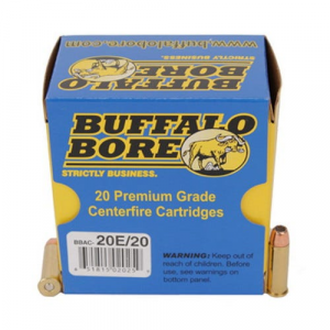 BUFFALO Bore Standard Pressure Heavy 38 Special 125 Grain Jacketed Hollow Point Low Flash Short Barrel Pistol And Handgun Ammo, 20/box - 20e/20