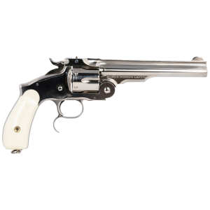 Taylors & Company Russian .45 Long Colt Revolver 6.50" 6rds, Nickel-Plated - 550692