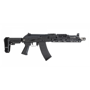 PSA Ak-105 Pistol W/ Sba3 Brace, With Soviet Arms Grip, Sa-2 Muzzle Brake, Toolcraft Trunnion, Bolt, And Carrier, Black