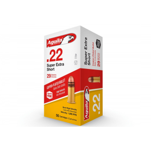 AGUILA 22 Short Super Extra High Velocity Copper Plated Bullet 50 Rds - 1b222110