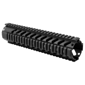 Aim Sports 10" Aluminum Free Floating Mid-Length Quad Rail, Anodized Black - MT061