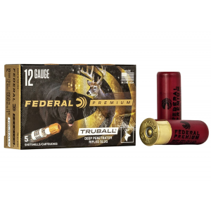 FEDERAL 12ga 1oz Truball Deep Penetrator Vital-shok Shotshell Ammunition 5rds - Pb127 Dprs