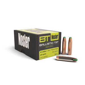 Nosler Ballistic Tip Hunting .30 220 gr RNBT Rifle Bullet, 50/box - 30181