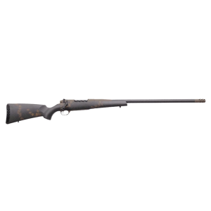 Weatherby Mark V Backcountry 2.0 Carbon 6.5 Weatherby RPM Bolt Action Rifle - Versatile Green and Brown Camo for Precision Shooting - MCB20N65RWR6B