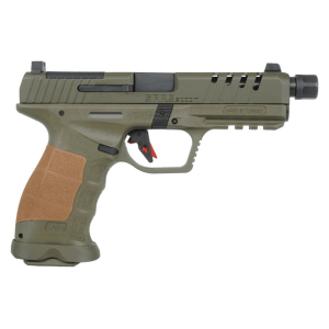 SAR USA SAR9 SOCOM 9mm 5.20" High-Capacity Pistol 17/21rds, OD Green - Versatile - SAR9SOCOMOD