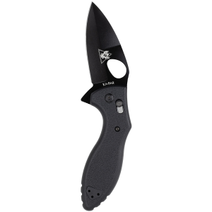 KA-BAR Knives TDI Flipper Folding Knife Spear Point Black - Durable, Lightweight and Reliable Handle - 2490