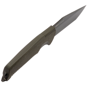 SOG Knives Trident FX Fixed Knife Tanto OD Green - Durable, Lightweight and Reliable Handle for Reliable Outdoor Use - SOG-17-12-03-57