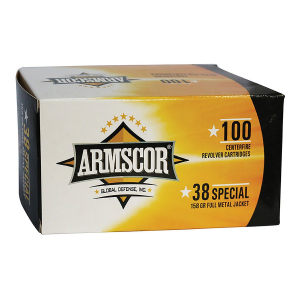 ARMSCOR 158 Gr Fmj .38 Special Ammunition, 100 Rounds - 50449