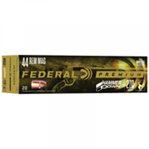 FEDERAL Hammerdown 270 Gr .44 Rem Mag Ammo, 20/pack - Lg441
