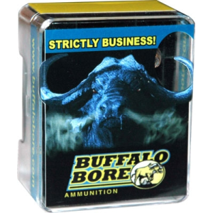 Buffalo Bore Heavy 45 LC +P 300 grain Jacketed Flat Nose Pistol and Handgun Ammo, 20/Box - 3B/20