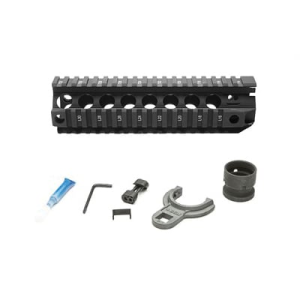 Bravo Company BCMGUNFIGHTER Picatinny 8" Quad Rail Fits AR Rifles, Black - BCM-QRF-8-556-BLK