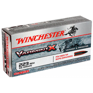 WINCHESTER 223 Remington 55gr Varmint X Polymer Tip Ammunition 20rds - X223p