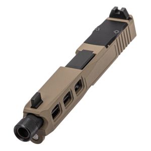 PSA Dagger Complete SW3 RMR Slide Assembly W/Threaded Fluted Barrel, Flat Dark Earth