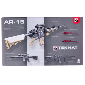 TekMat AR-15 Weapons Platform Design Door Mat, 42" W x 25" H x 0.125" T, Multi-Color - 42-AR15-WPD