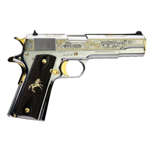 Colt 1911 5" .38 Super SS with Gold Engraved 9rd Pistol - O1911C-SS38-DLS
